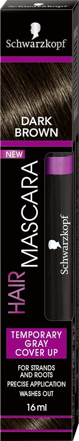 Schwarzkopf Hair Mascara, Dark Brown, 0.54 ounce: Beauty