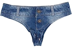 MUYDZ Women's Denim Shorts Hot Pants Ultra Short Jeans for Nightclub Bar