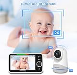 HelloBaby Monitor with Camera and Audio 5 inch Screen 3500mAh Battery view 5