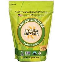 Florida Crystals Natural Sugar, Cane, 2-Pound Bag (Pack of 6)
