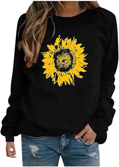 womens sunflower hoodie
