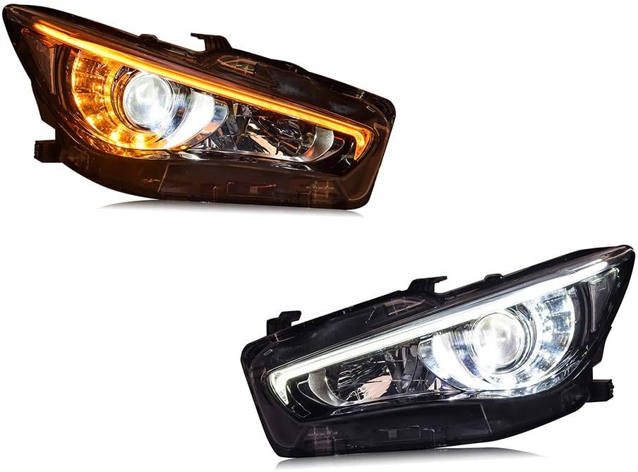 Head Lamp For Q50 20142019 Double Lens Projector Xenon HID KIT/LED