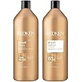 Redken All Soft Shampoo and Conditioner Set For Dry or Brittle Hair - Provides Intense Softness and Shine With Argan Oil, 33.8 Fl Oz