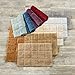 Superior Non-Slip Cotton Checkered Bath Rug Set with Spray Latex Backing, 20