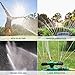 Homemaxs Lawn Sprinkler 3 Arm with Impact Sprinkler, Automatic 360 Degree Rotating, Adjustable Angle and Distance, Garden Water Sprinkler Lawn Irrigation System