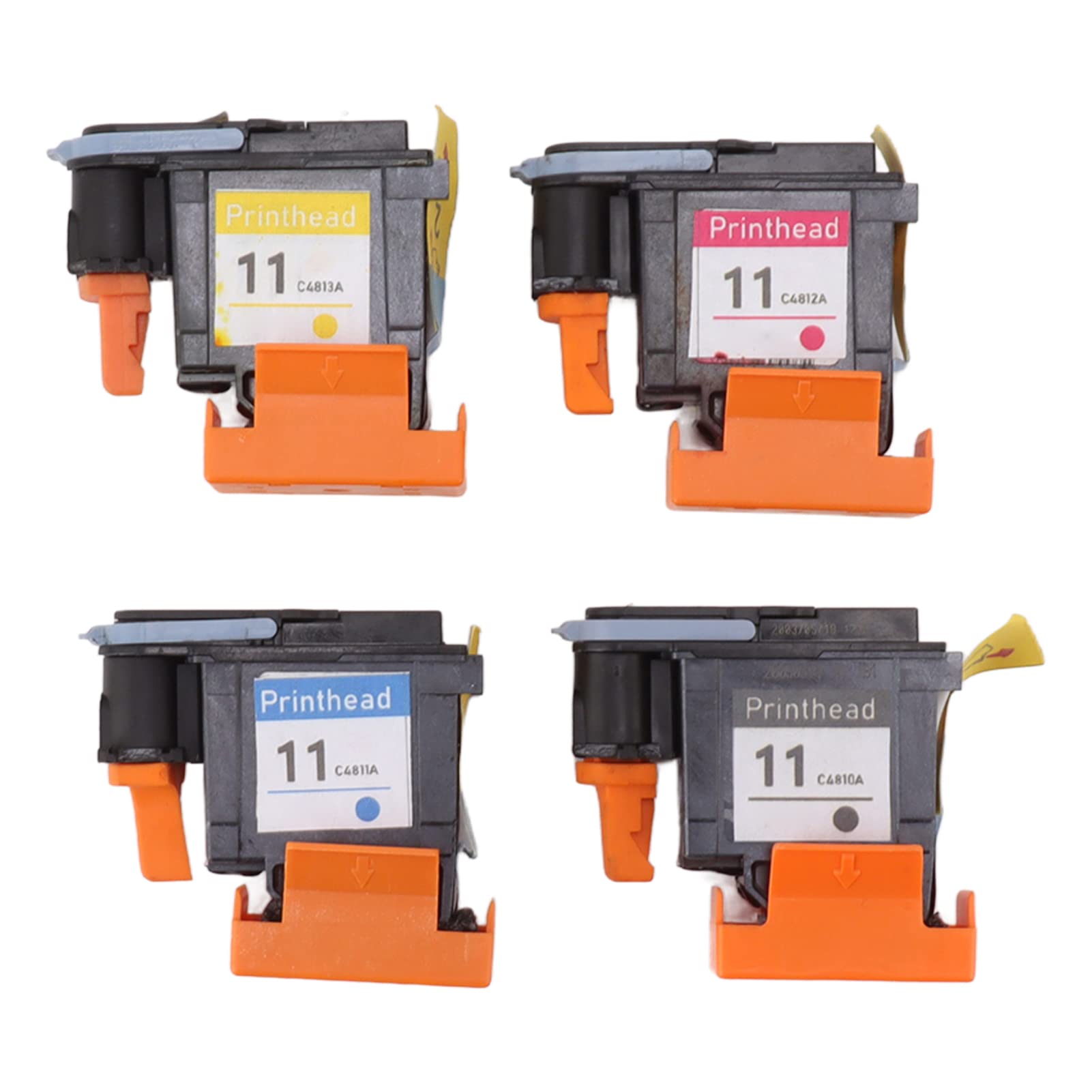 Photo 1 of 4 Pcs Printhead Printer Replacement for HPdesignjet 100 110 111 500 510 800 813 850, Black Cyan Yellow Print Head, Clear Resolution, Strong Layering