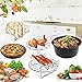 Universal 7 Inch Air Fryer Accessories 8 Pcs For Nuwave Philips Gowise etc Fit All 3.7QT to 5.8QT By EBIGIC