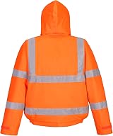 Portwest S463 Hi-Vis Winter Bomber Jacket EN342 Waterproof Orange S view 3