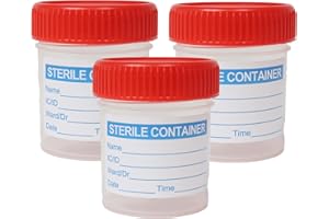 TOPMED ETS 3 Sterile specimen cups are each individually packed with a screw cap 2oz 50ml private listing 3 Count (3)