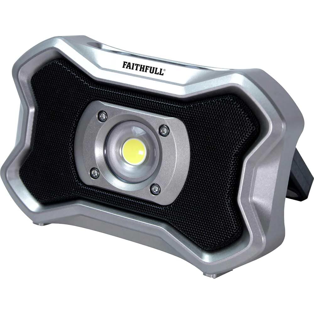 Faithfull FPPSLFF20BS Rechargeable LED Worklight/Camping Light 20W - 2000Lm