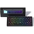 Womier SK75 75% Keyboard with Full Aluminum Wireless Mechanical Gaming Keyboard, VIA Custom Pre-lubed POM Switches RGB Creamy Gaming Key Board, 3-Modes Gasket Hot Swappable, Black