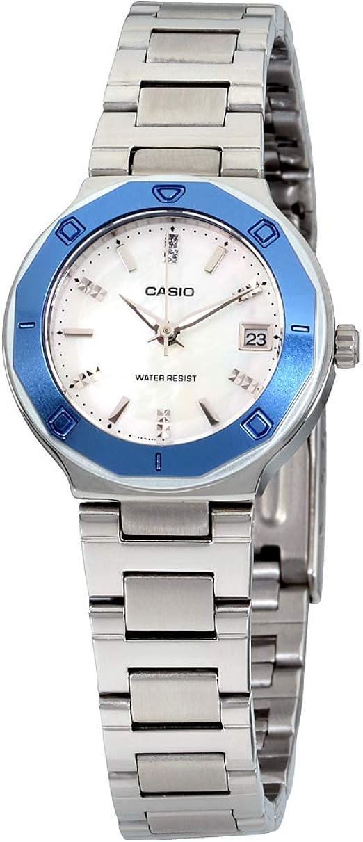 casio mother of pearl watch