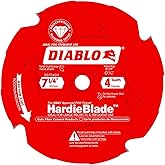 Freud D0704DH Diablo 7-1/4-Inch-by-4 Tooth Polycrystalline Diamond Tipped TCG Hardie Fiber Cement Saw Blade with 5/8-Inch Arb