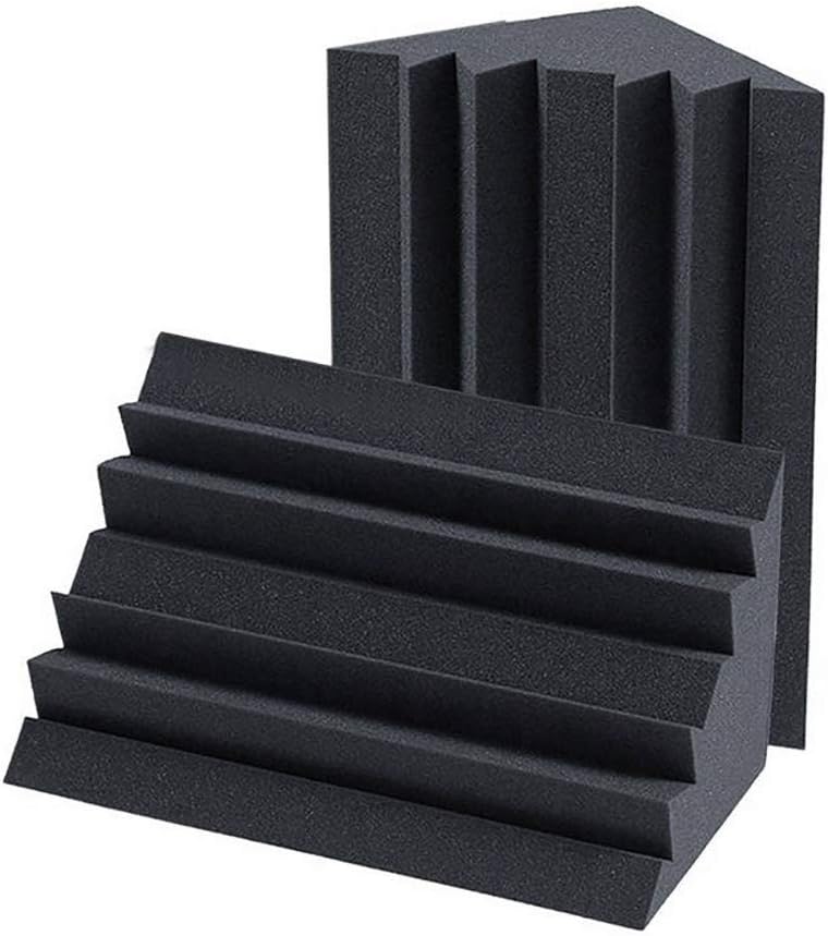 12 Pcs Mini Corner Soundproofing Foam Bass Trap Sound Absorbing