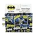 Bumkins Reusable Snack Bags, for Kids School Lunch and for Adults Portion, Washable Fabric, Waterproof Cloth Zip Bag, Supplies Travel Pouch, Food-Safe, 2-pk Batman DC Comics