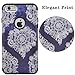 iPhone 6s plus Case, MagicSky [Shock Absorption] Hybrid Dual Layer Armor Defender Protective Case Cover for iPhone 6 plus(2014) / 6s plus(2015) - Black/Flower2
