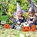 Halloween Decorations Outdoor | 10 Pack Track-or-Treat Corrugate Yard Stake Signs | Large Friendly Halloween Yard/Lawn Decorations