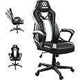 JOYFLY Gaming Chair, Gamer Chair Racing Style Game for Adults Teens, Ergonomic PC with Lumbar Support, 300lbs（Black）