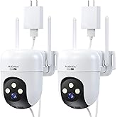 MUBVIEW Security Camera, 2K Wired Outdoor Camera with 360° Coverage, Night Vision, Motion Tracking, 2-Way Talk, IP66, 5G/2.4G