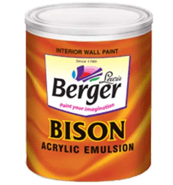Berger Bison Super Emulsion (White, 4L) Amazon.in Home Improvement