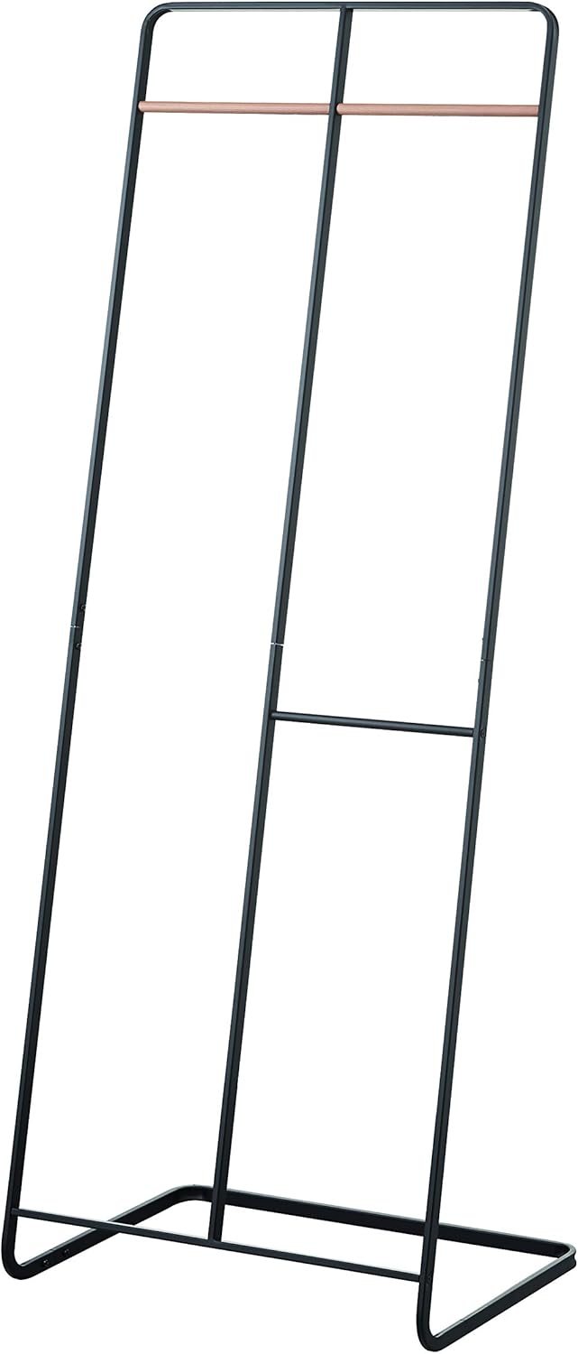 YAMAZAKI home Tower 2-Level Coat Rack, Black