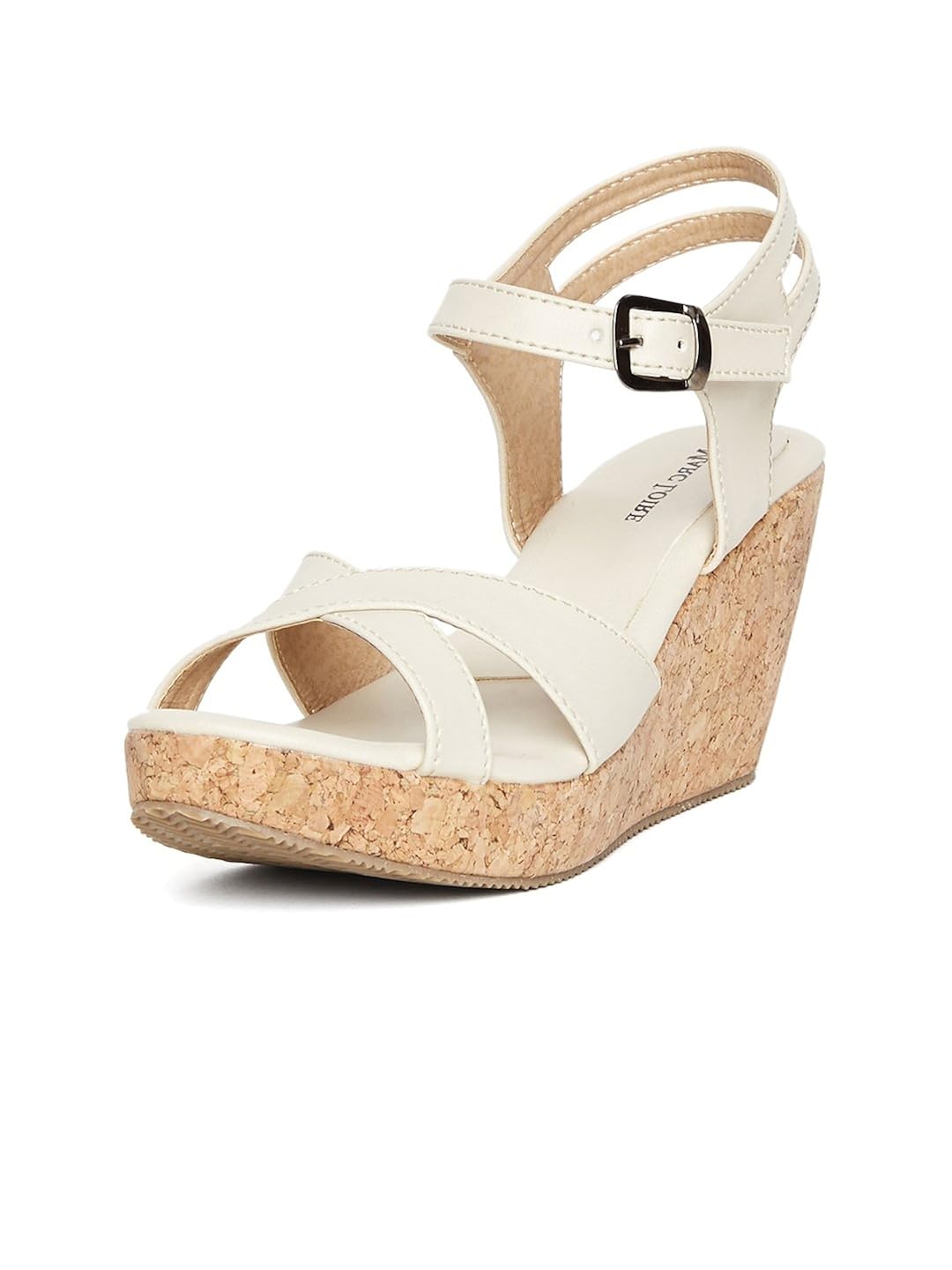marcloire heels/wedges stylish sandals for women's/girls cream