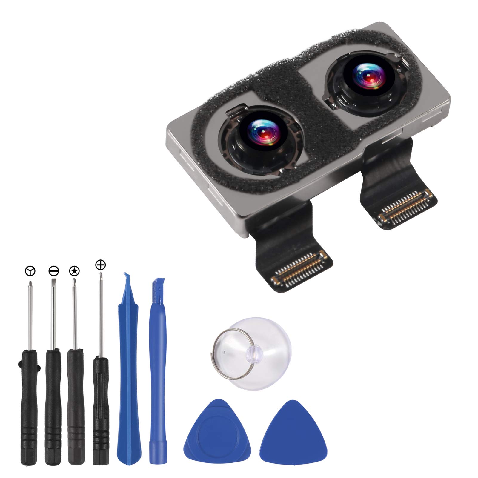 ALMOCN Back Rear Camera Compatible with iPhone X 5.8 inch Autofocus 12 MP Reverse Cam Incl. 1set Standard Replacement Tool kit (for iphone X)