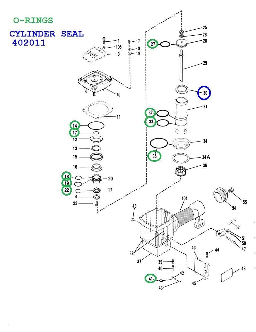 Rebuild Kit for Paslode Framing Nailer Orings 1X0892 402011 Kit All