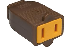 Legrand Pass & Seymour SA155CC10 Residential Straight Blade Connector 15-Amp 125-volt Two Pole Two Wire, Brown (1 Count)