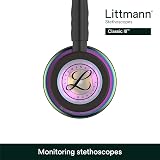 Littmann Classic III Stethoscope Rainbow-Finish Chestpiece 27 Inch Black Tube view 4