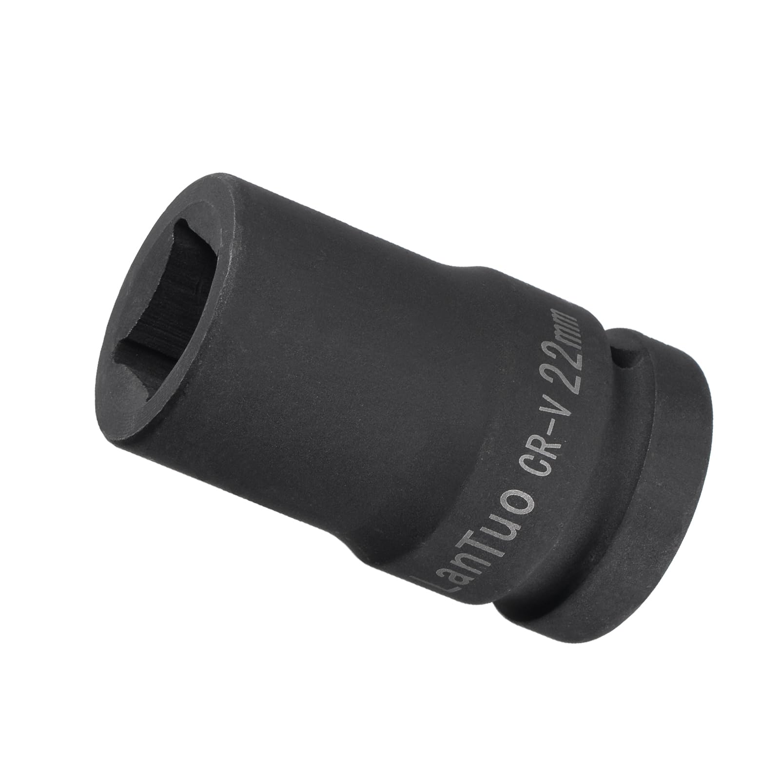 CoCud Square Impact Socket, 1" Drive 22mm Socket, CR-V Radiused Corner Design Standard Metric Socket - (Applications: for DIY, Automobile Repairs, Manufacturing)