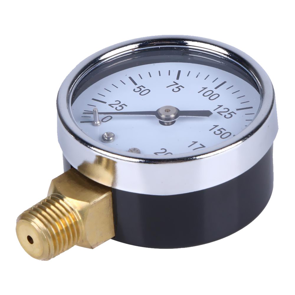 1/4" NPT Air Compressor Hydraulic Pressure Gauge 0200 PSI Side Mount 2" Face Amazon.in Home