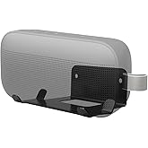 shinar Metal Wall Mount Compatible with Bose SoundLink Flex and SoundLink Flex(2nd Gen) Bracket Accessory Stand Compatible with Soundlink Flex Integrated Cable Management White (Black)