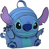 Disney Stitch 3D 10 Inches Mini Deluxe Backpack with 1 Front pocket