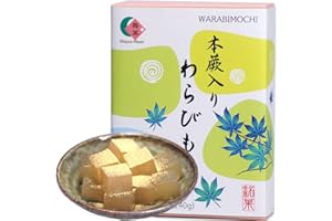 Mayca Moon Warabimochi (With soybean flour and brown sugar syrup) Wagashi Mochi Japanese sweets