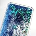 iPhone 6S Case,NSSTAR iPhone 6 Case, iPhone 6S Liquid Case,Fashion Creative Design Flowing Liquid Floating Bling Glitter Sparkle Blue Love Heart Hard Case for Apple iPhone 6S (2015)/ iPhone 6 (2014)