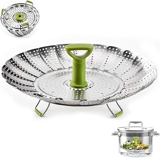 Produktbild von QUIXO Dampfgarer Einsatz - Garkorb Groß [100% Edelstahl