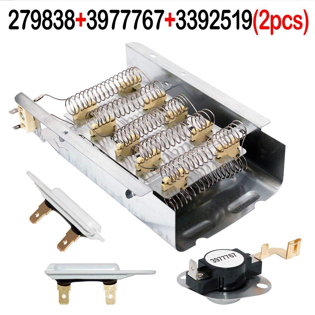 NED4600YQ1 AMANA DRYER HEATING ELEMENT, THERMOSTAT AND FUSE KIT