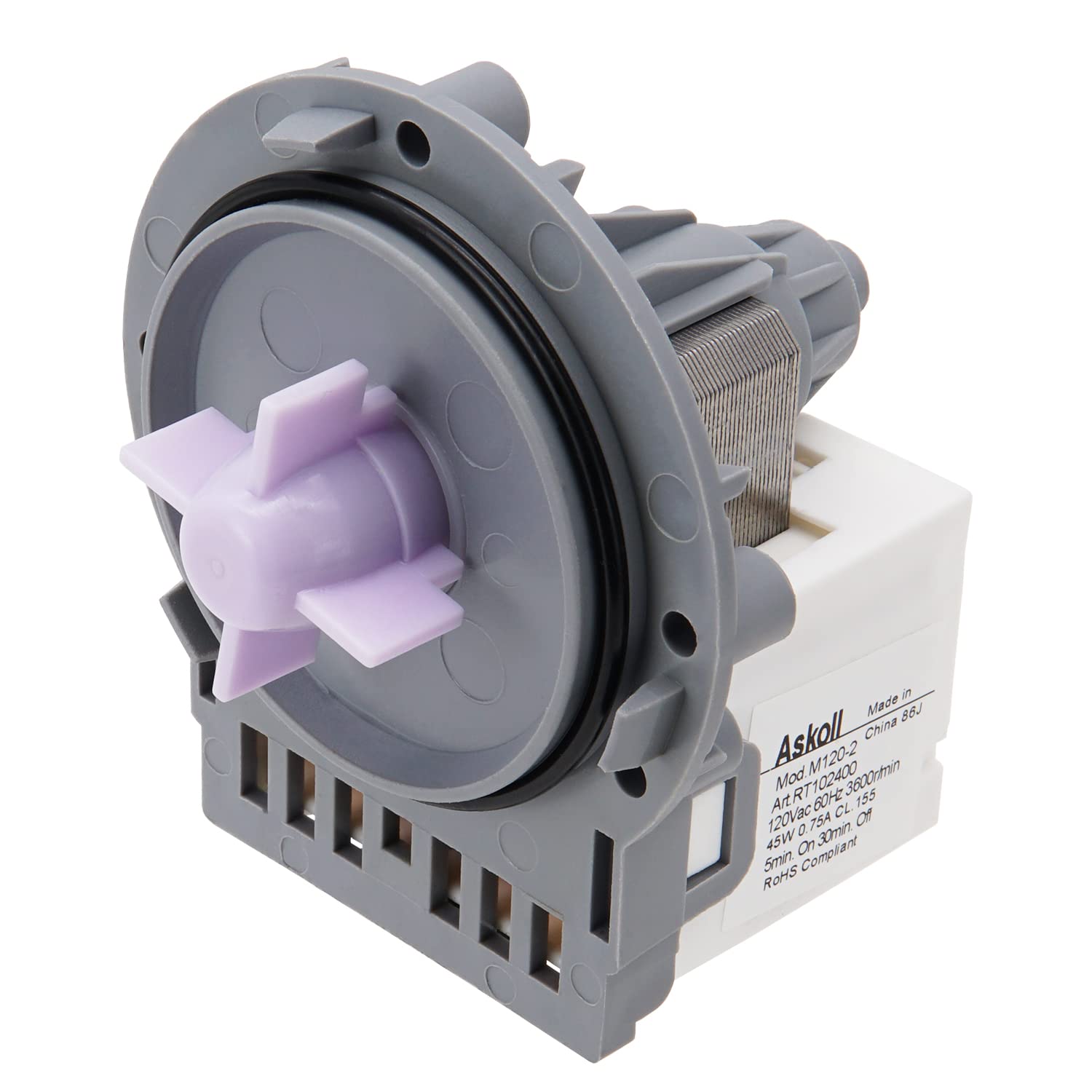 Photo 1 of OEM Washer Circulation Pump EAU61383503 by SupHomie - Compatible with LG Kenmore Replaces EAU62263303, 4681EA2001C 4681EA2001V, AP5620091, PS36524488