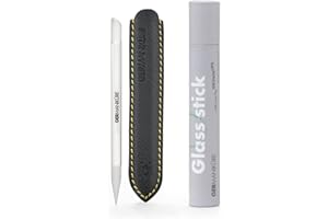 GERMANIKURE Glass Cuticle Stick - Ethically Made in Czech Republic - Cuticle Pusher & Remover, Callous & Dry Skin Fingertip File, Nail Shaper