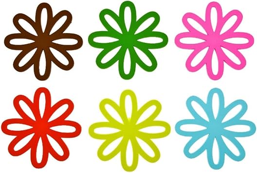 Kit 6 Porta Copos Em Pvc Desenho De Flores Pt0026 Gift4u Amazon Com Br Cozinha