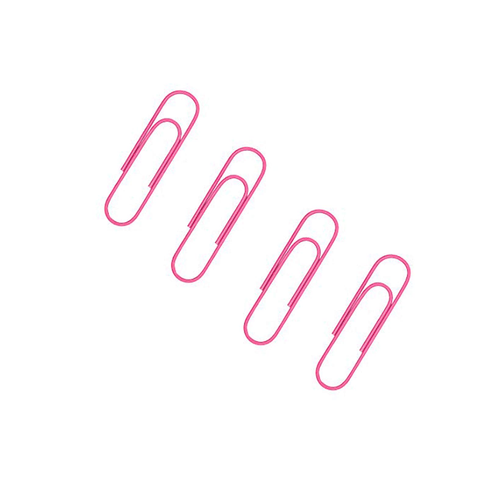 50 Pack Extra Large 4 Inches Long Jumbo Paper Clips - 100mm Vinly Coated Office Supply Paper Clip- Cute Paper Needle - Heavy Duty Bookmark(Pink)