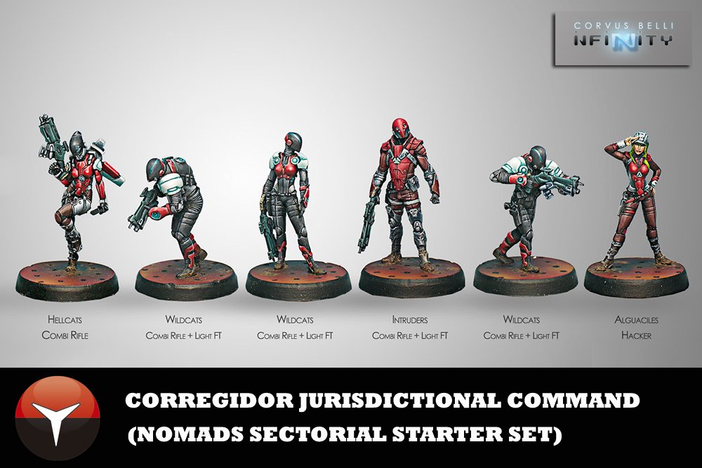 Corregidor Belli Corvus by Infinity Nomads (6) Command Corregidor Belli Corvus by Infinity Nomads (6) Command