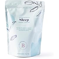 The Bathologist Sleep Fizzy Bath Soak, Made with Essential Oils, Magnesium Sulfate, Dead Sea Salt & Aloe Botanicals, Lavender