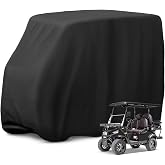 Jungda Golf Cart Cover for Universal 2/4/6 Passenger Golf Cart Covers | Waterproof Golf Cart Cover, Golf Cart Accessories for Outdoor Storage Protective