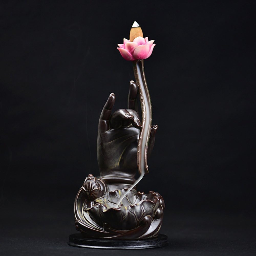Spie Bergamot Lotus backflow Incense Burner Tower backflow Ceramic Furnace Furnace Sandalwood Tea Ornaments