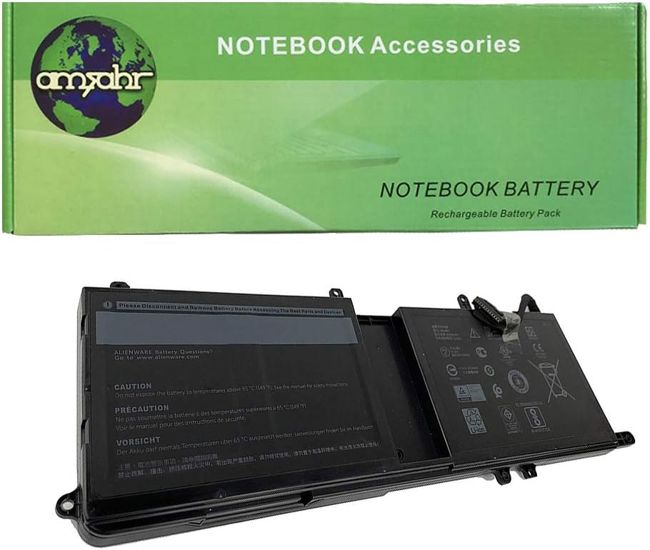 Amsahr11.4 V 99 W 8333 mAh Replacement Battery with Mini Optical Mouse for Dell 9NJM1/ALW17C-R1748/ALW17C-D1748