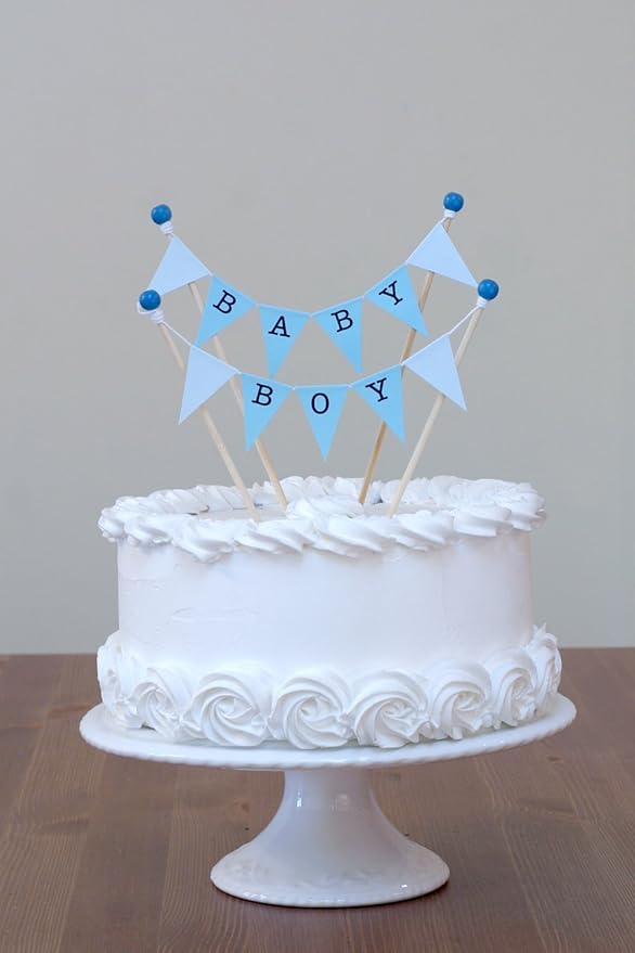 amazing buntings, Baby Boy, Cake Topper, Bunting Decoration, Premium