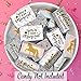 Magical Unicorn Party Favors - Mini Candy Bar Wrappers - 45 Stickers