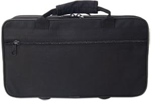 GUANGSHUOHUI Clarinet Case Bag,Portable Lightweight Square Messenger Case for Clarinet,Black
